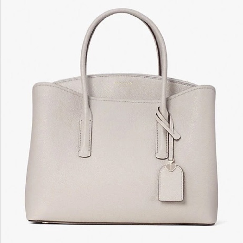 NEW Condition ✨KATE SPADE LARGE MARGAUX SATCHEL in Taupe